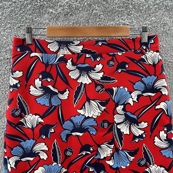 J Crew Floral Pencil Skirt Size 6 - Picture 3 of 11